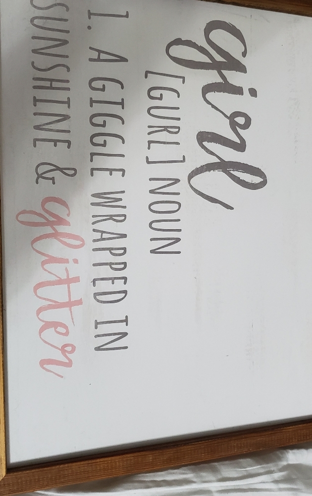 Girls room wall decor